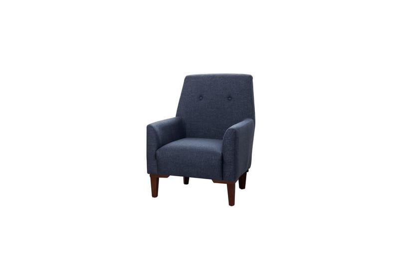 Sofasett Valsot Mørk blå / Valnøtt - Mørk blå / Valnøtt - Møbler - Sofaer - Sofagrupper