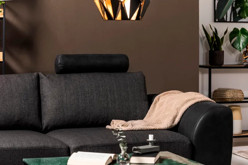 Cuba Nakkestøtte - Svart/Grå - Møbler - Sofaer - Sofatilbehør