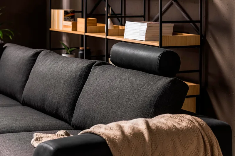 Cuba Nakkestøtte - Svart/Grå - Møbler - Sofaer - Sofatilbehør