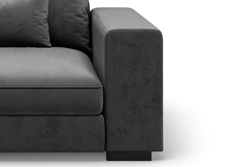 Dubai Armelene Høyre Fløyel - Mørkegrå - Møbler - Sofaer - Modulsofaer - Øvrige moduler for modulsofa