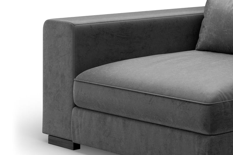 Dubai Armelene Venstre Fløyel, Mørkegrå