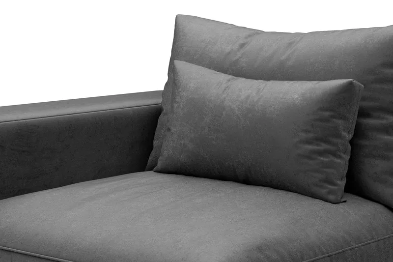 Dubai Armelene Venstre Fløyel - Mørkegrå - Møbler - Sofaer - Sofatilbehør