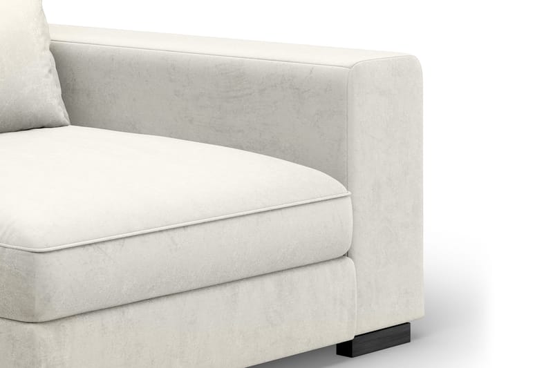 Dubai armlene høyre fløyel, Hvit