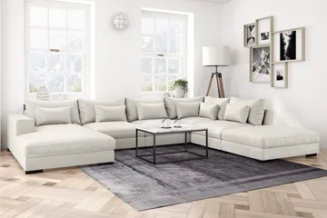 Dubai armlene høyre fløyel - Hvit - Møbler - Sofaer - Modulsofaer - Øvrige moduler for modulsofa