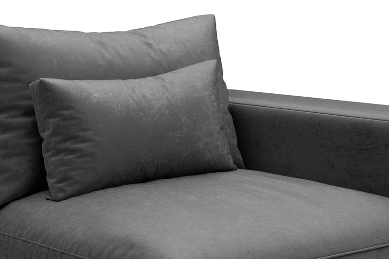 Dubai armlene høyre fløyel - Mørkegrå - Møbler - Sofaer - Modulsofaer - Øvrige moduler for modulsofa