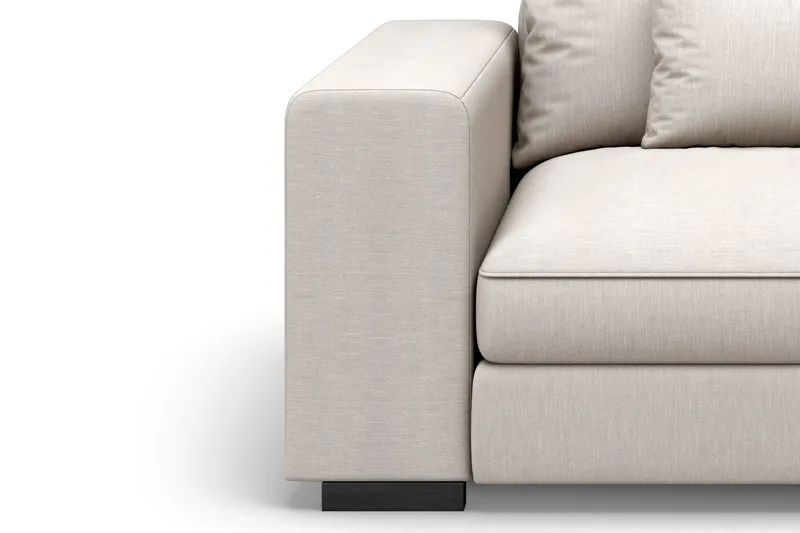 Dubai Venstrevendt Bred Armlenmodul til Modulsofa 27 cm i Stoff - Beige - Møbler - Sofaer - Sofatilbehør