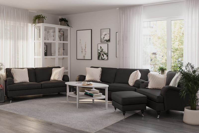 Howard Classic Armlenebeskyttelse 2-pk - Mørk grå - Sofatilbehør - Armlene sofa