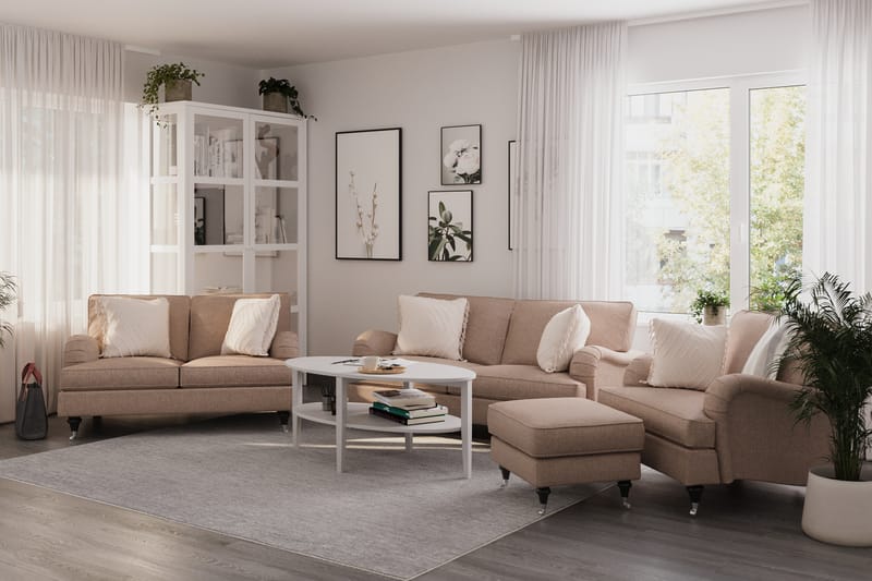 Howard Classic Armlenebeskyttelse 2-pk - Mørk beige - Sofatilbehør - Armlene sofa