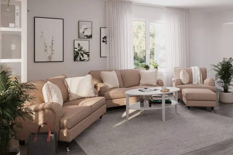Howard Classic Armlenebeskyttelse 2-pk - Mørk beige - Møbler - Sofaer - Sofatilbehør - Armlene sofa
