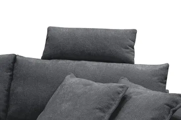 Nakkestøtte til sofa Menard/Rossita - Trenza 01, Svart Chenille - Møbler - Sofaer - Sofatilbehør