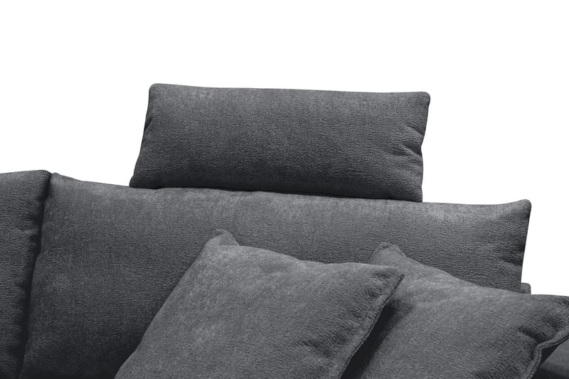 Nakkestøtte til sofa Menard/Rossita - Trenza 01, Svart Chenille - Møbler - Sofaer - Sofatilbehør