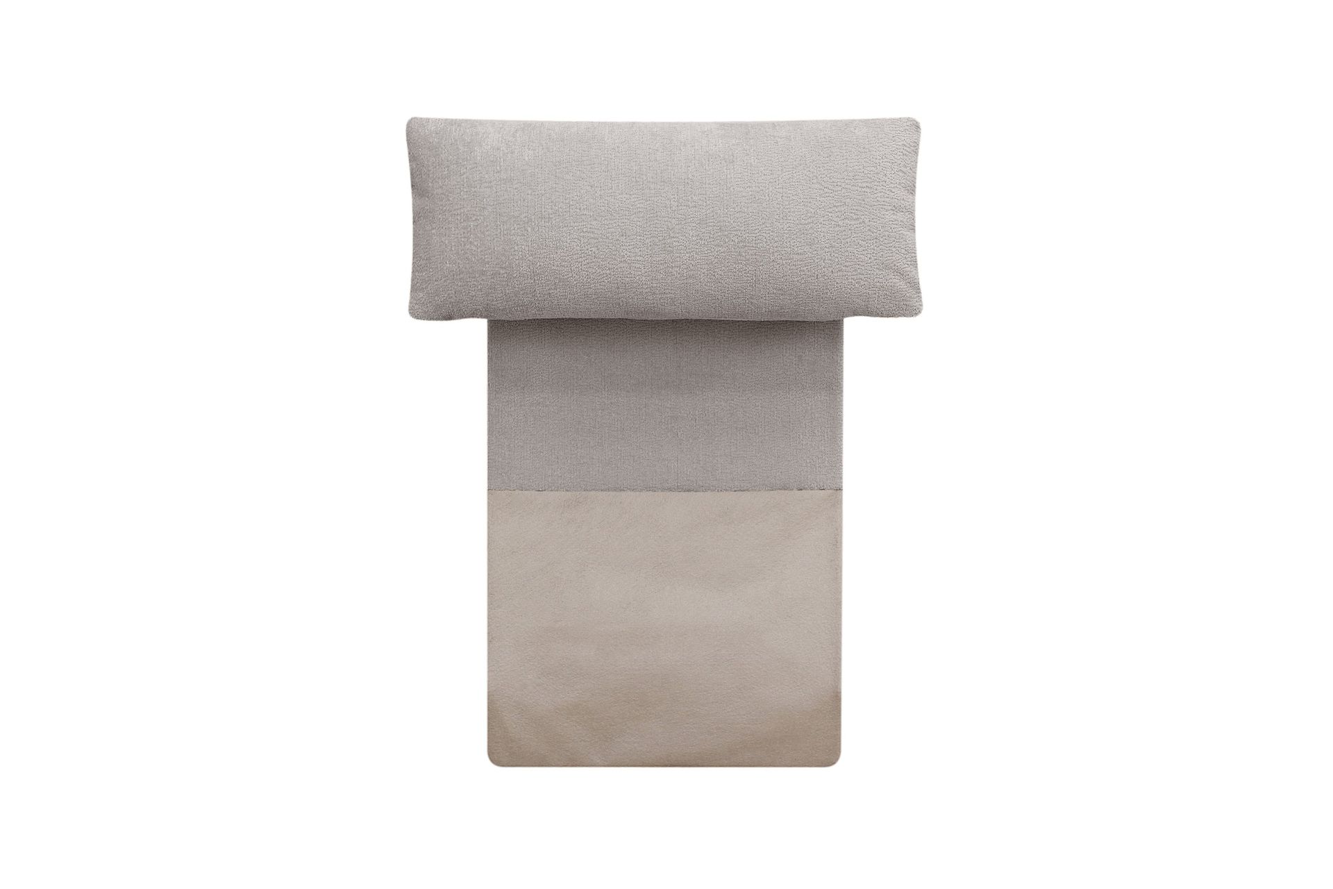 Nakkestøtte til sofa Menard/Rossita - Trenza 08, Grå/Brun Chenille