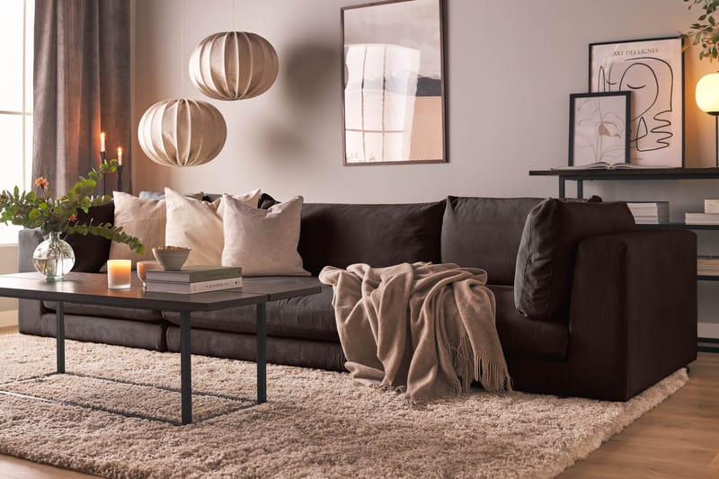 Noha Armlenemodul Manchester - Brun Kordfløyel - Møbler - Sofaer - Sofatilbehør