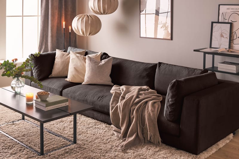 Noha Armlenemodul Manchester - Brun Kordfløyel - Møbler - Sofaer - Sofatilbehør