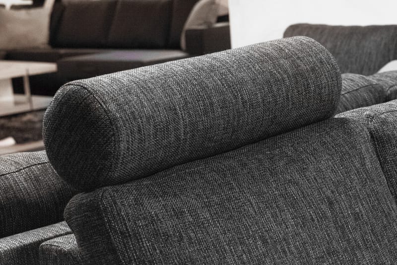 Porto Nakkestøtte - Svartmelert - Sofatilbehør - Nakkestøtte sofa