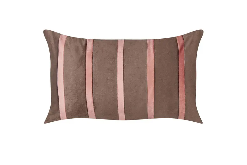 Pynteputer Crodyline sett á 2 Brun/Rosa - Brun/Rosa - Tekstiler - Pute & pledd - Pynteputer