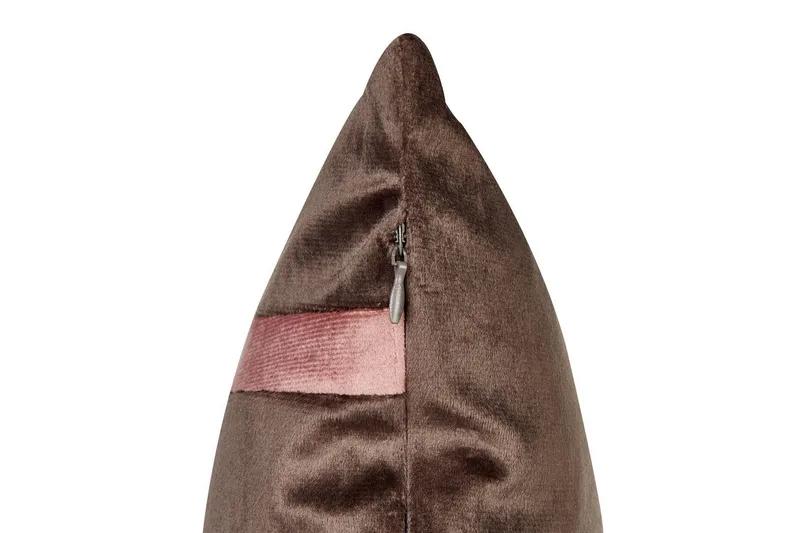 Pynteputer Crodyline sett á 2 Brun/Rosa - Brun/Rosa - Tekstiler - Pute & pledd - Pynteputer