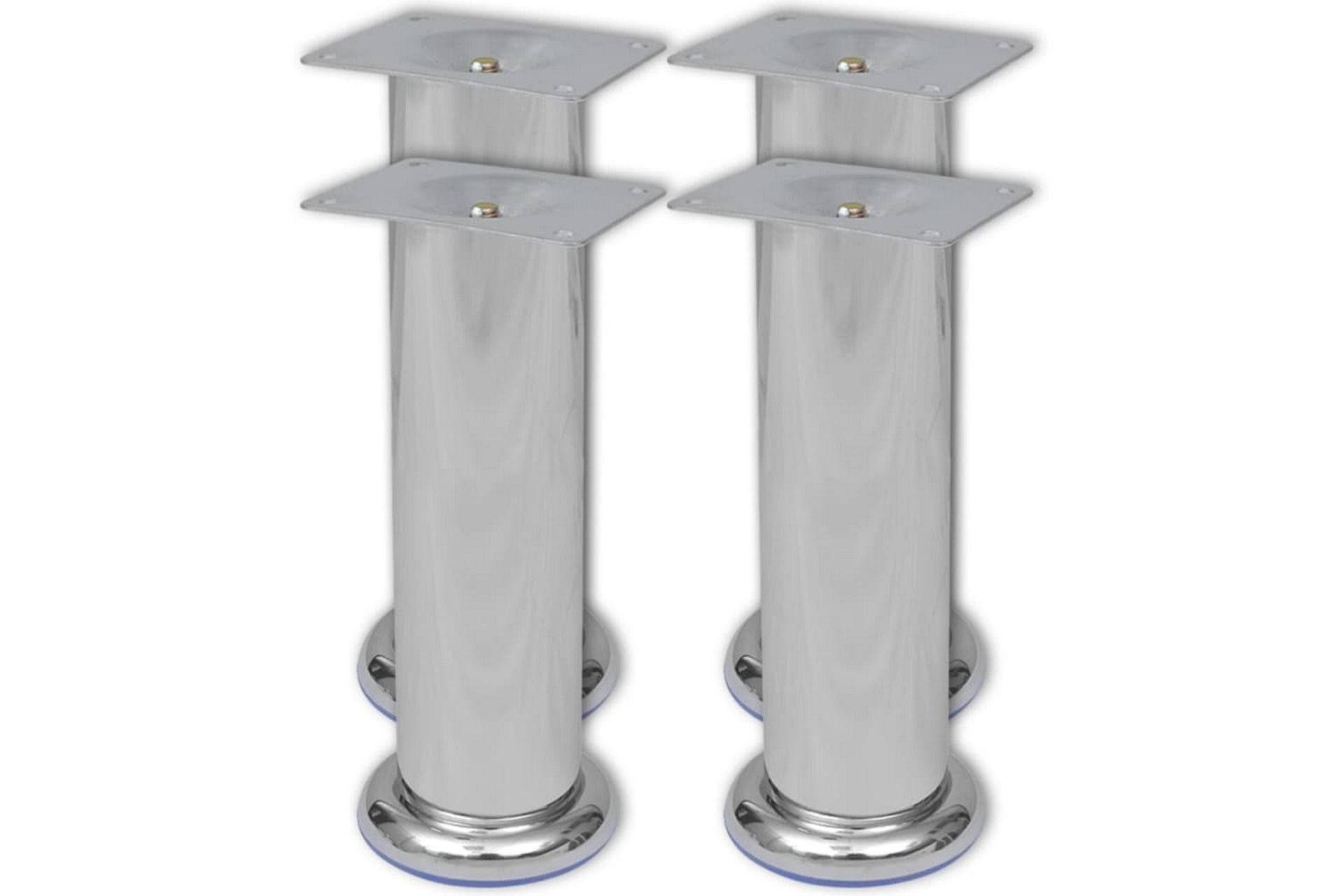 Runde sofaben 8 stk krom 180 mm - Silver - Møbler - Sofaer - Sofatilbehør