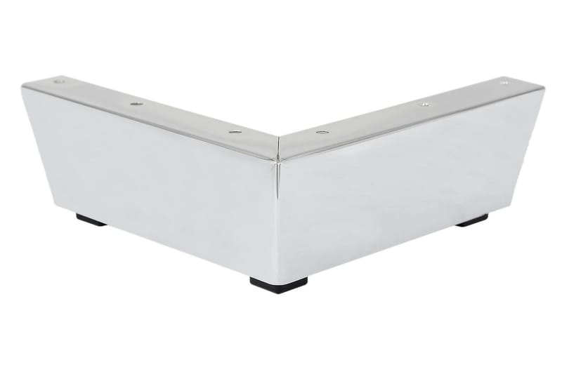 Sofaben Modell F 6,6 cm 4-Pack, Krom