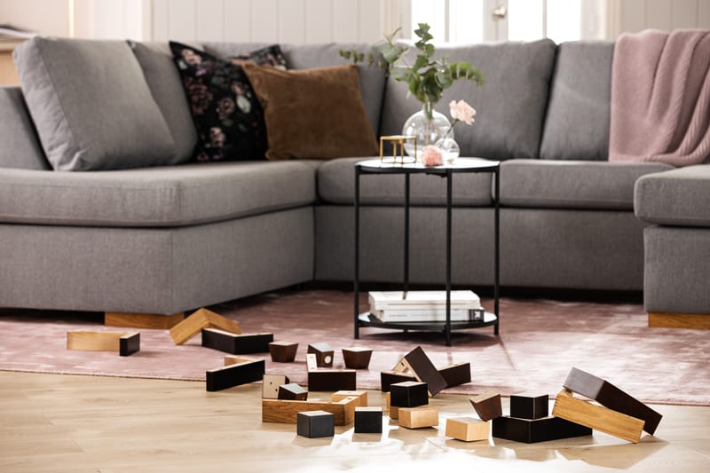 Sofaben Modell H 5 cm 4-Pack - Brun - Møbler - Sofaer - Sofatilbehør