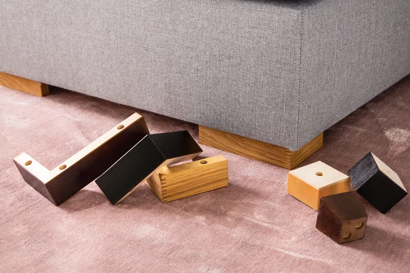 Sofaben Modell I 5 cm 6-Pack - Eik - Møbler - Sofaer - Sofatilbehør