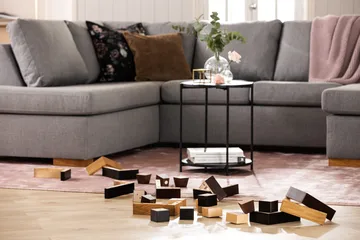 Sofaben Modell I 5 cm 6-Pack - Eik - Møbler - Sofaer - Sofatilbehør - Sofaben