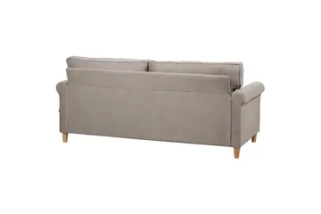 Soffa Beige||Light colored wood - Møbler - Sofaer - Sofa 3 seter