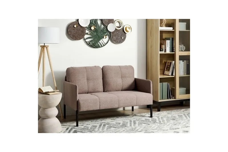 Soffa Brown||Black - Møbler - Sofaer - 2 seter sofa