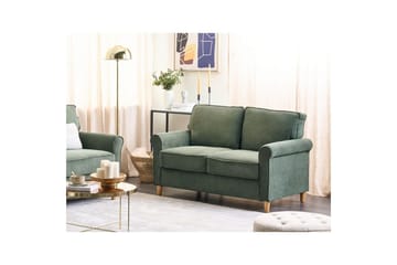 Soffa Dark green||Light colored wood - Møbler - Sofaer - 2 seter sofa