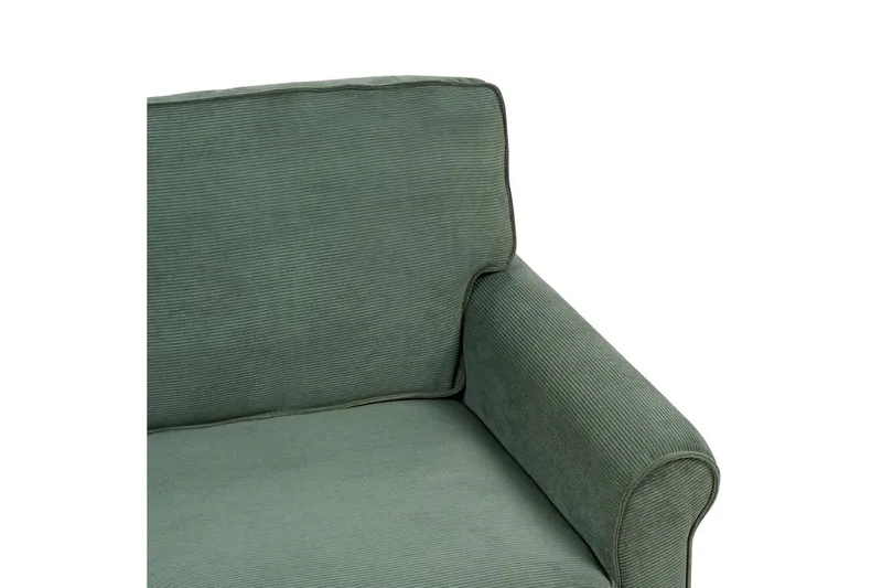 Soffa Dark green||Light colored wood - Møbler - Sofaer - 2 seter sofa