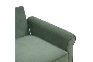 Soffa Dark green||Light colored wood - Møbler - Sofaer - 2 seter sofa