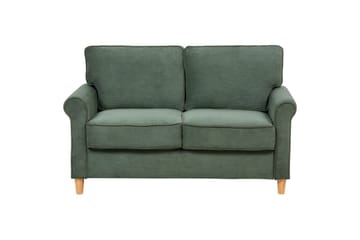 Soffa Dark green||Light colored wood - Møbler - Sofaer - 2 seter sofa
