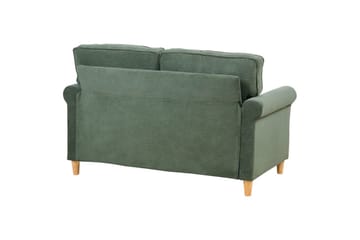 Soffa Dark green||Light colored wood - Møbler - Sofaer - 2 seter sofa