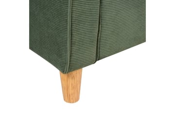 Soffa Dark green||Light colored wood - Møbler - Sofaer - 2 seter sofa