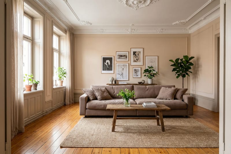 Soffa Scandinavian Choice Valencia Extra Djup 4-sits Storm 18 - Møbler - Sofaer - 4 seter sofa