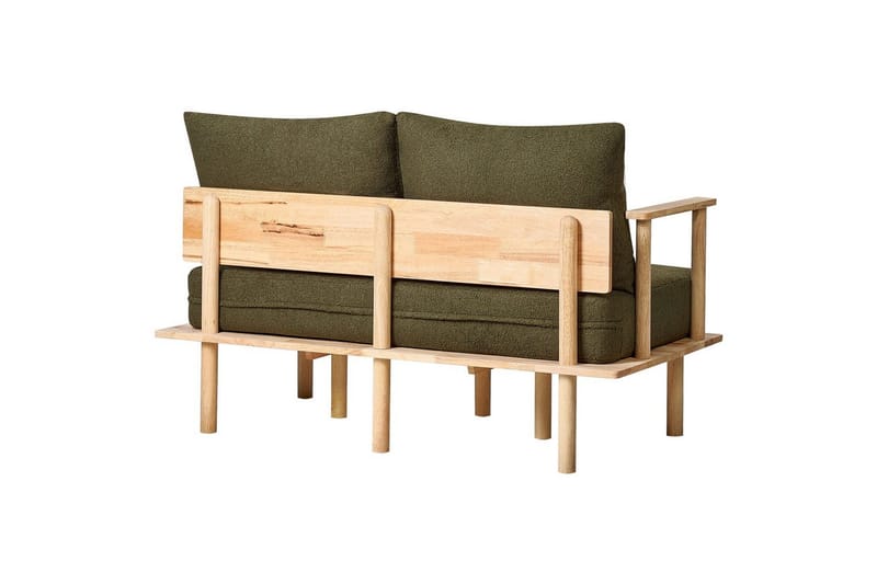 Soffgrupp Beliani Asker Beige, ljust trä Green||Light colored wood - Møbler - Sofaer - Sofagrupper