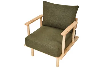Soffgrupp Beliani Asker Beige, ljust trä Green||Light colored wood - Møbler - Sofaer - Sofagrupper