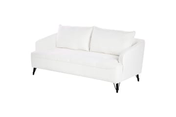 Soffgrupp Beliani Hobro Brun/Svart White - Hvit - Møbler - Sofaer - Sofagrupper