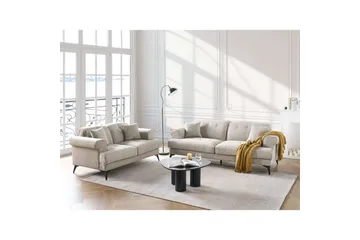 Soffgrupp Beliani Skive Beige Beige - Møbler - Sofaer - Sofagrupper