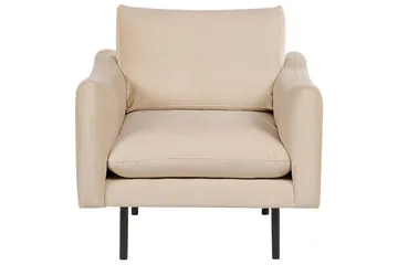 Soffgrupp Beliani Vinterbro Beige/svart, Sammet Beige - Beige - Møbler - Sofaer - Sofagrupper