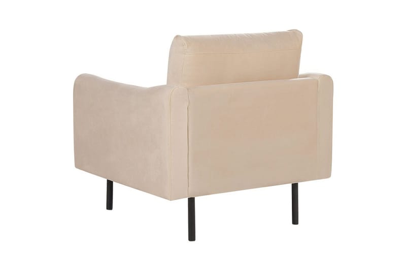 Soffgrupp Beliani Vinterbro Beige/svart, Sammet Beige - Beige - Møbler - Sofaer - Sofagrupper
