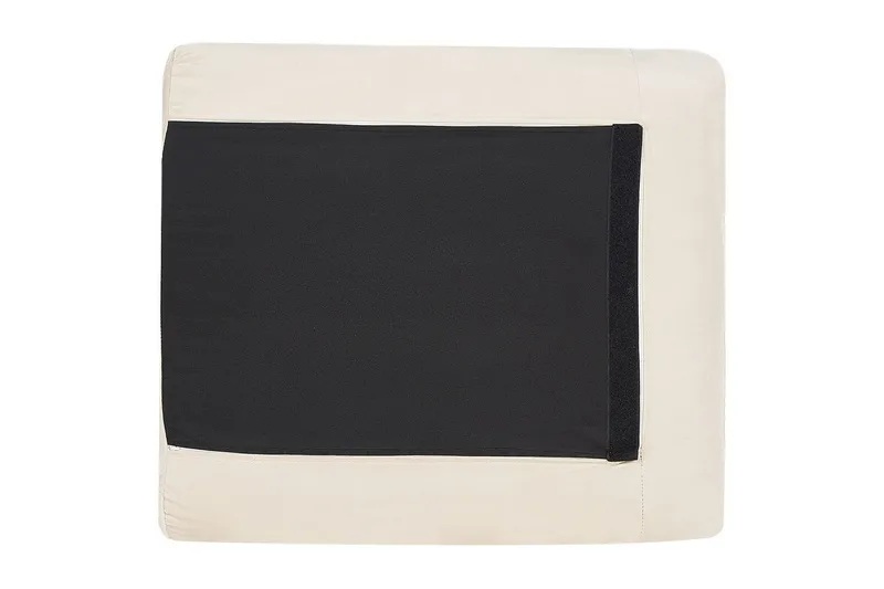 Soffgrupp Beliani Vinterbro Beige/svart, Sammet Beige||Black - Møbler - Sofaer - Sofagrupper