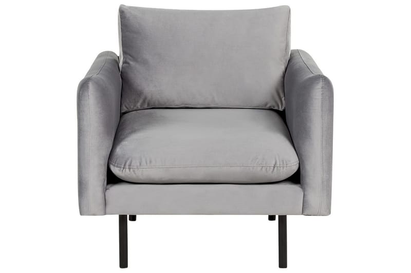 Soffgrupp Beliani Vinterbro Beige/svart, Sammet Dark grey||Black - Møbler - Sofaer - Sofagrupper