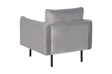 Soffgrupp Beliani Vinterbro Beige/svart, Sammet Dark grey||Black - Møbler - Sofaer - Sofagrupper