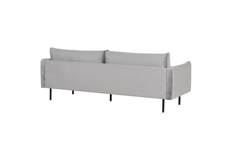 Soffgrupp Beliani Vinterbro Beige/svart, Sammet Dark grey||Black - Møbler - Sofaer - Sofagrupper