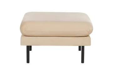 Soffgrupp med fotpall Beliani Vinterbro Beige/svart, Sammet Beige - Beige - Møbler - Sofaer - Sofagrupper