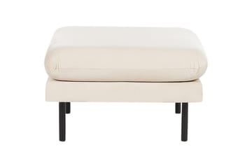 Soffgrupp med fotpall Beliani Vinterbro Beige/svart, Sammet Beige||Black - Møbler - Sofaer - Sofagrupper