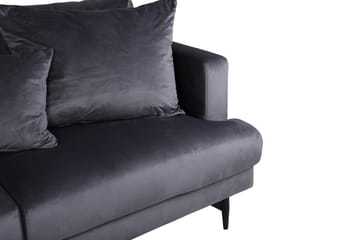 Sofia 3-seter Sofa 260 cm i Fløyel - Grå - Møbler - Sofaer - Fløyel sofaer