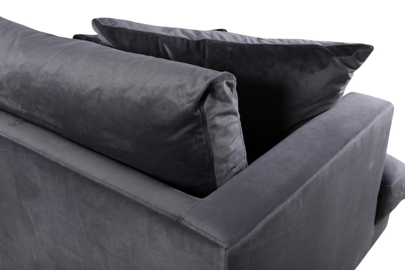 Sofia 3-seter Sofa 260 cm i Fløyel - Grå - Møbler - Sofaer - Fløyel sofaer