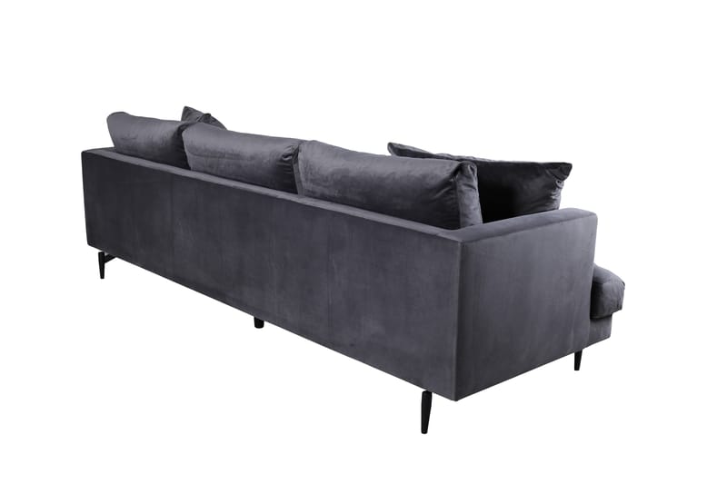 Sofia 3-seter Sofa 260 cm i Fløyel - Grå - Møbler - Sofaer - Fløyel sofaer
